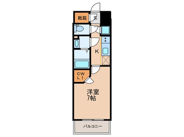 ｴｽﾘｰﾄﾞ九条ｽﾀｼｵﾝ(702)の物件間取画像